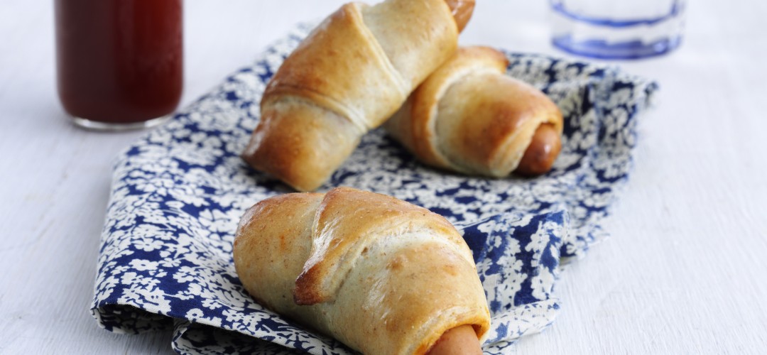 pølsehorn bagt på grill