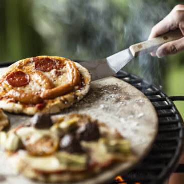 Pizza på grill
