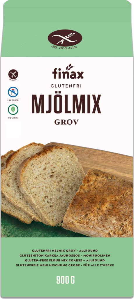 Glutenfri laktosefri melmix til grove brød og tærter