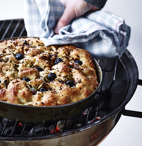 madbrød bagt på grill