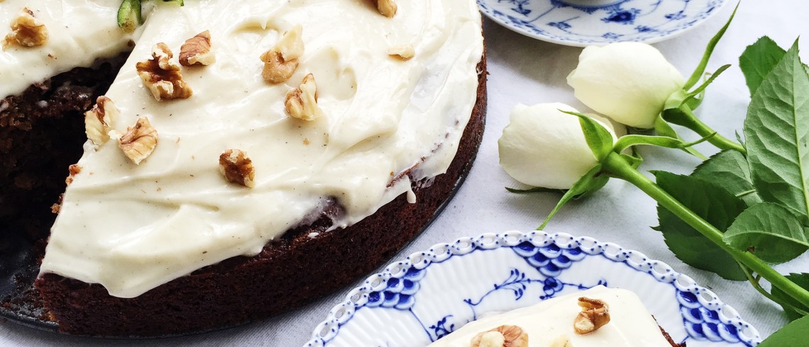 squashkage med nødder