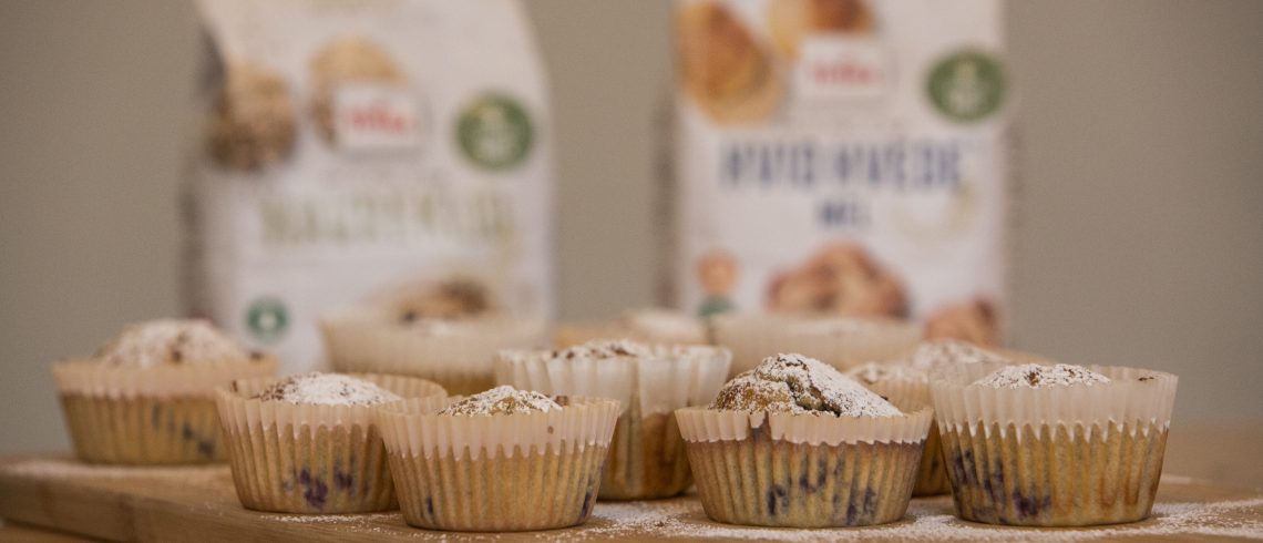 blåbærmuffins med havreklid