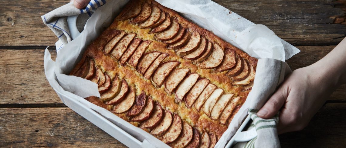 bradepandekage med æble