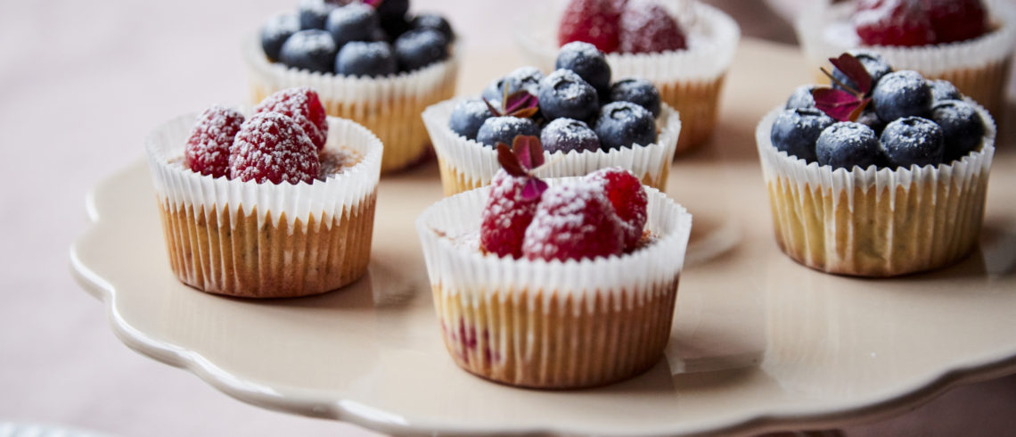 muffins med bær