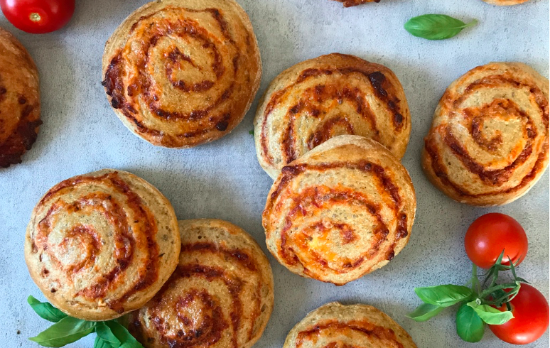 pizzasnegle med fuldkorn