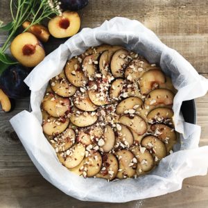 krydderkage med blommer