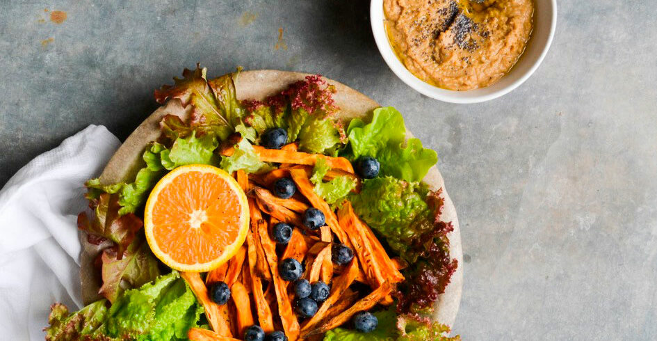 Salat Med Sode Kartofler Og Hummus Nem Mad Fra Valsemollen