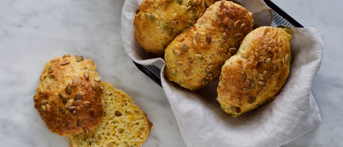 koldhævede græskarboller