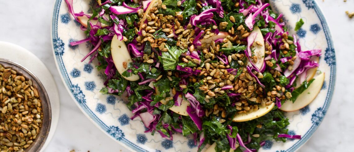 grønkålssalat med æble