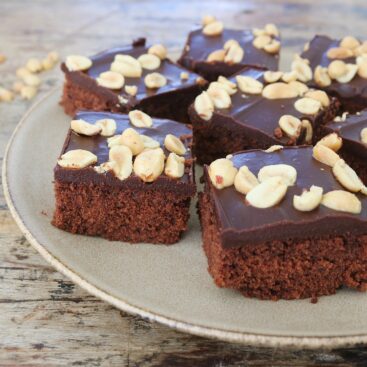 chokoladekage med ganache