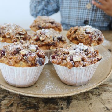Drømmekagemuffins med julekrydderier