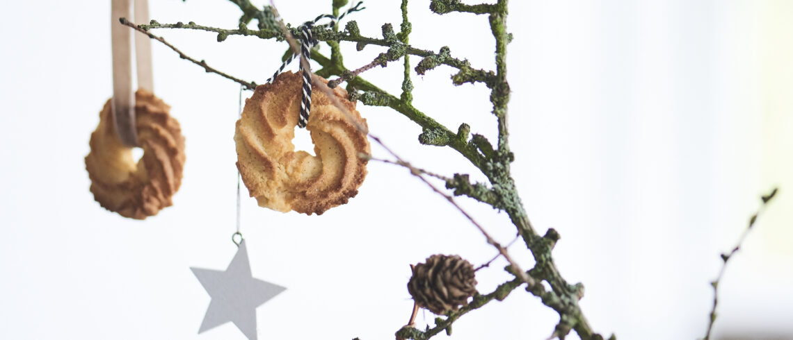 vaniljekranse som julepynt