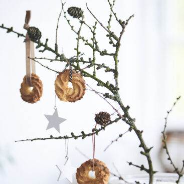 vaniljekranse som julepynt