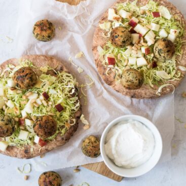fladbrød med hummus
