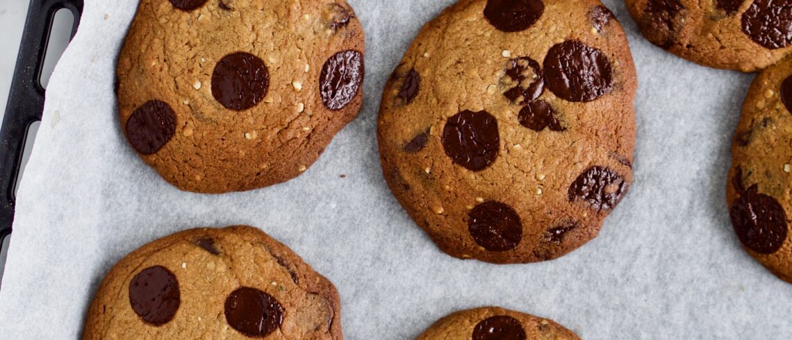 Cookies med chokolade og hampefrø