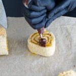 roulade med abrikoskompot