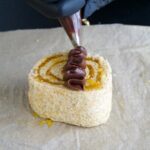 roulade med abrikoskompot