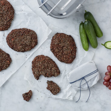 Rugsnack med chokolade og mandler