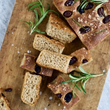 focaccia med rosmarin