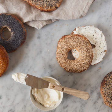 bagels med fuldkorn
