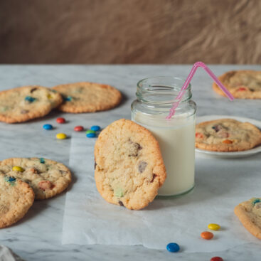 Cookies med m&m's