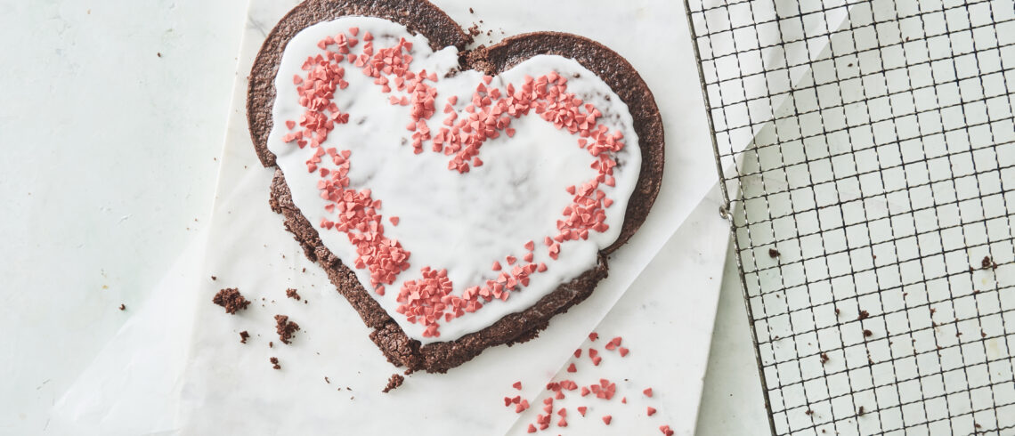 Nem hjertechokoladekage
