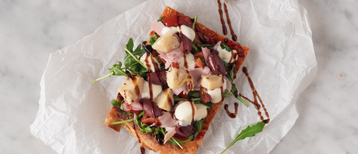 madbrød med tomat og ost