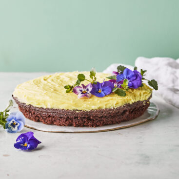 Nem brownie med citronfrosting - Bageblanding
