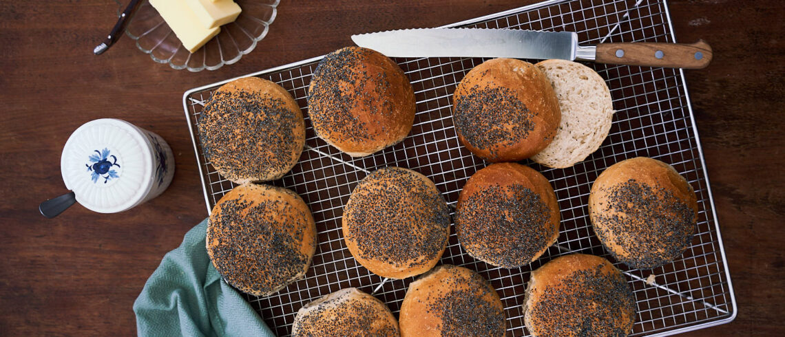 Rundstykker med bageenzym