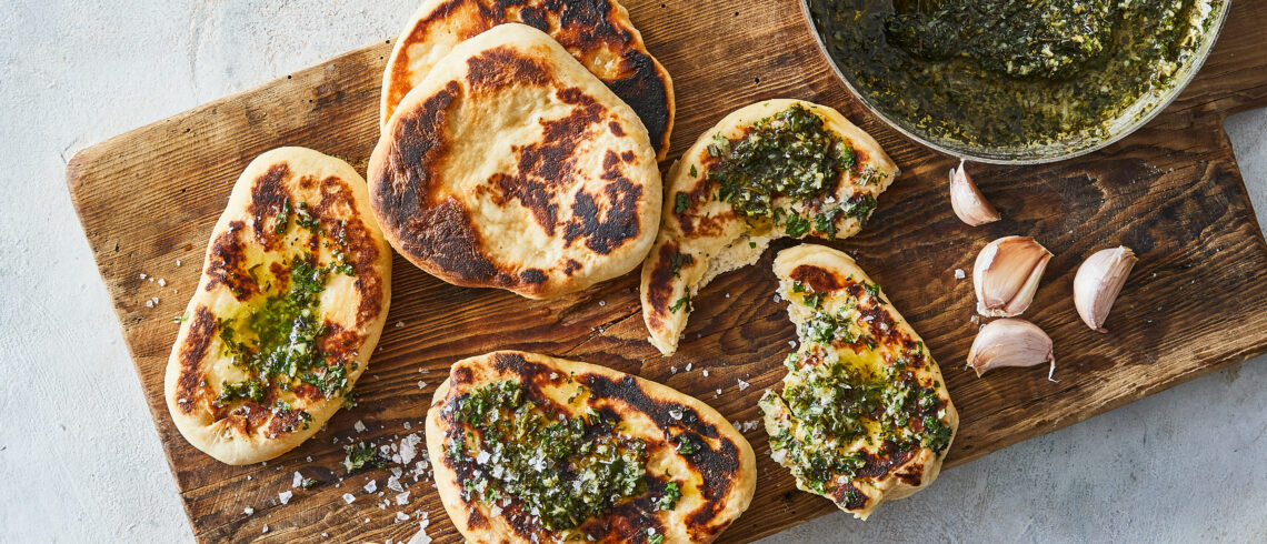 Nemt hvidløgsbrød på gril - Bageblanding