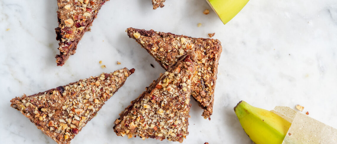 Rugtrekanter med chokolade og tranebær