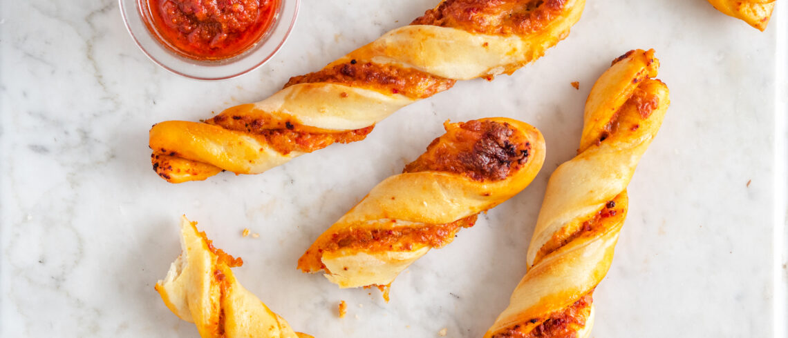 Pestotwister med mozzarella