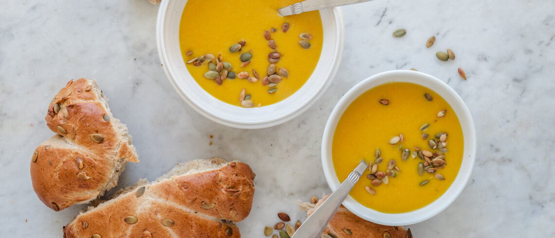 Hokkaidosuppe med brydebrød