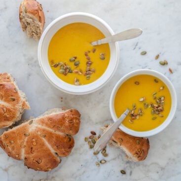 Hokkaidosuppe med brydebrød