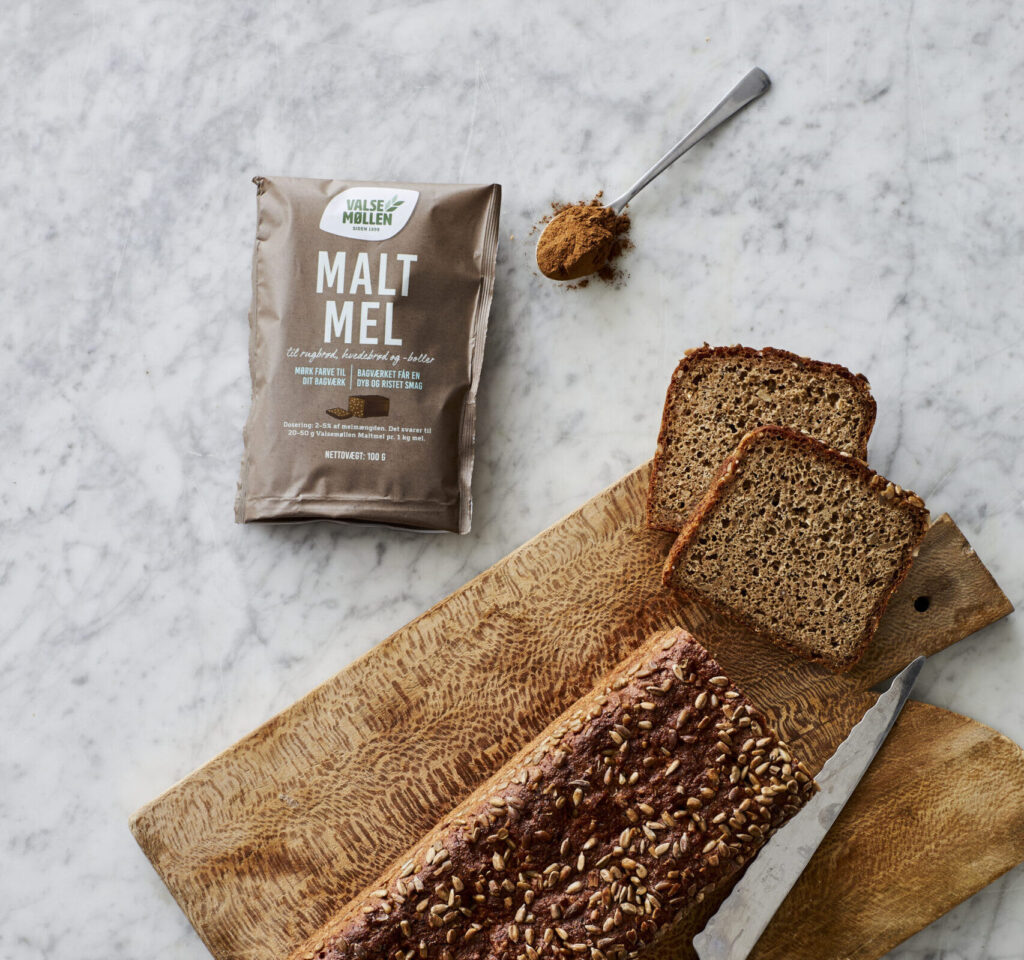 Økologisk kernerugbrød med maltmel