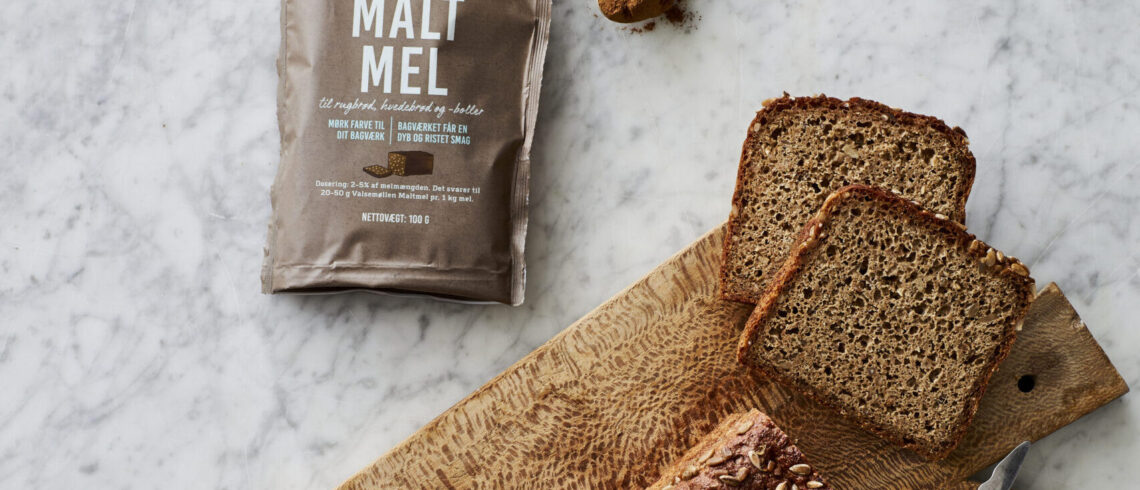 Økologisk kernerugbrød med maltmel