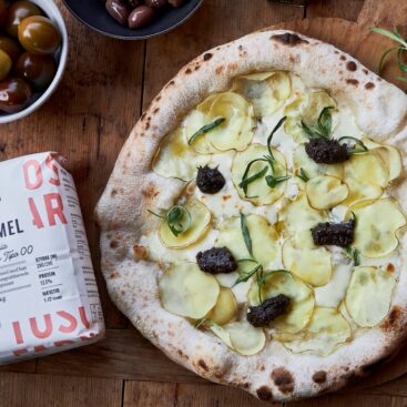 Napolitansk pizza med polish