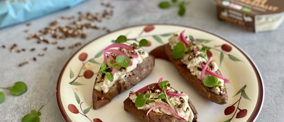 Fyldte søde kartofler