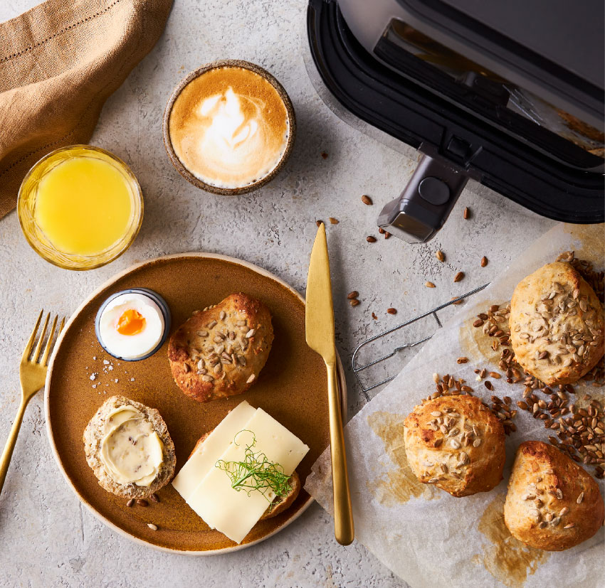 Brunchboller i airfryer