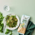 Grønne havreris og emballage