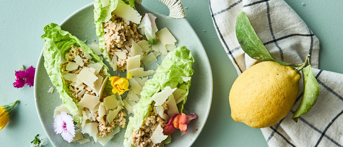Cæsarsalat med havreris