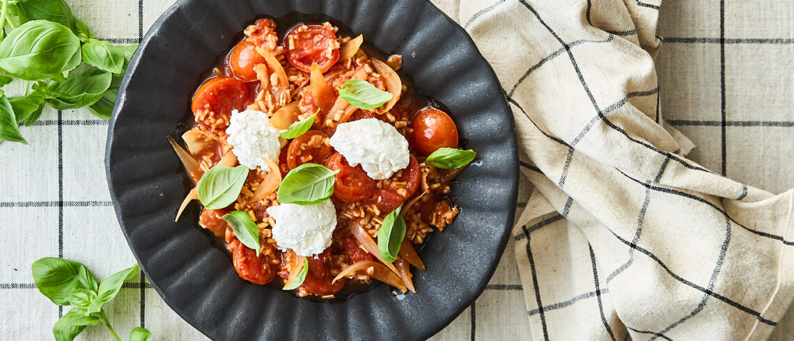 Havreris med tomat og ricotta (1)