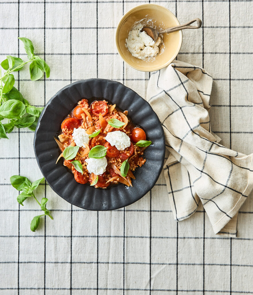 Havreris med tomat og ricotta (1)