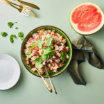 melonsalat med havreris