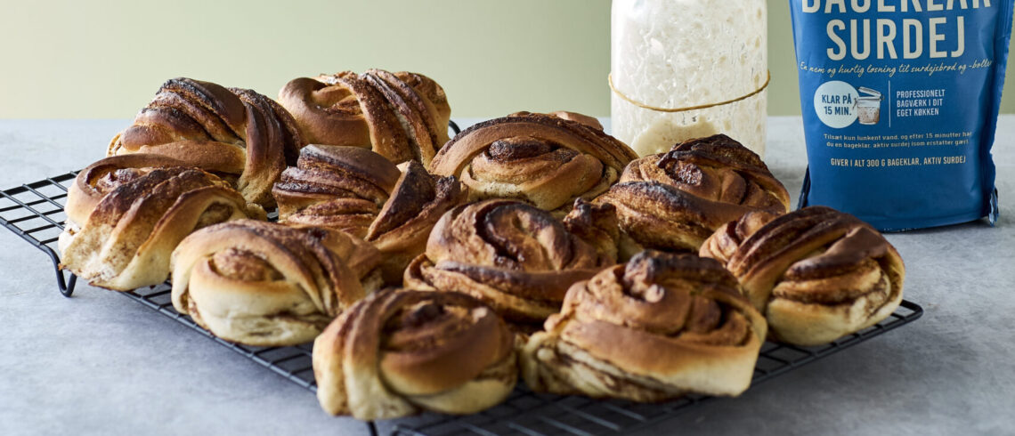 Bageklar surdej kanelsnegle